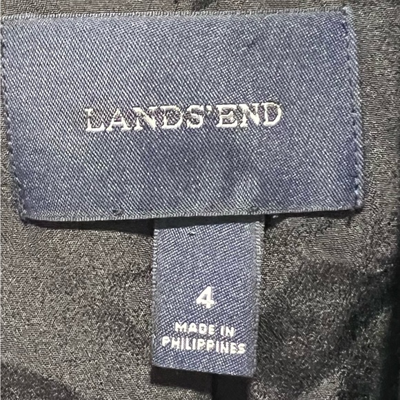 Lands' End Women's Classic tailored Black Suit Jacket 4 - Picture 2 of 10